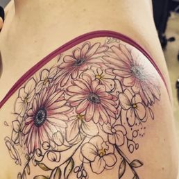 Floral tattoo