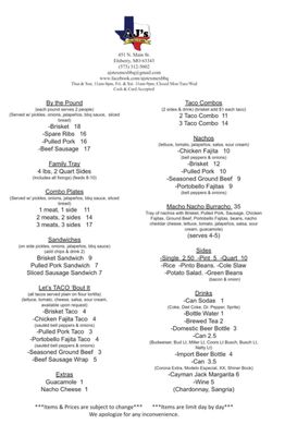 Menu photo 5 AJ's Tex-Mex & BBQ Elsberry, MO