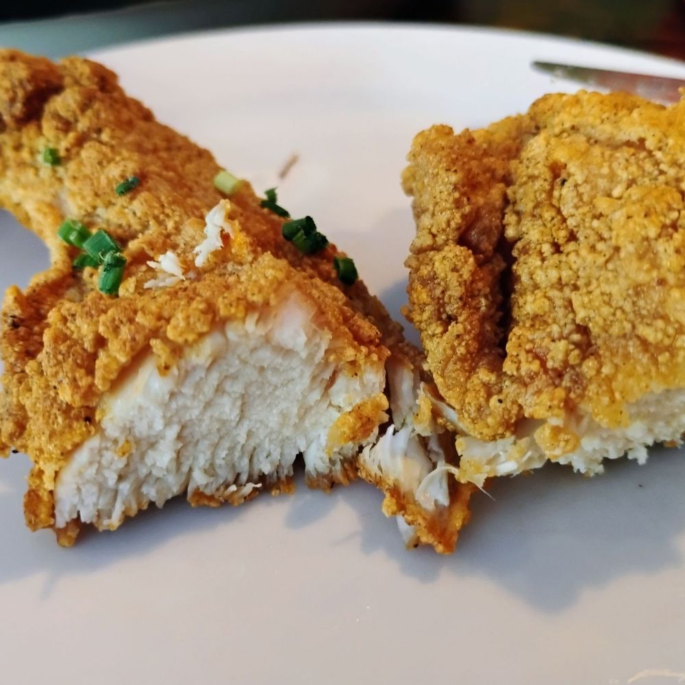 The Standard - Inside the chicken tenders. Moist and tender chicken breast. - Bars Near Me - Ottawa, Ontario The Standard - Inside the chicken tenders. Moist and tender chicken breast. - Bars Near Me - Ottawa, Ontario