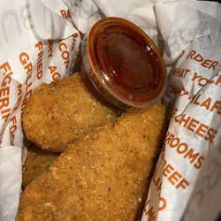 A's Chicken Sandos & Wings - Chicken Strips - made with processed chicken