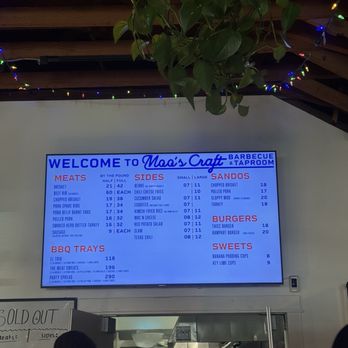 Moo's Craft Barbecue - Menu - Barbeque Near Me - Los Angeles, California
