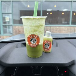 Trish Juice - Lean Green and turmeric ginger shot