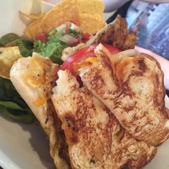 Chorizo - Some kind of chicken sandwich thing, bread almost seemed like French toast :) - Latin American Near Me - Asheville, North Carolina