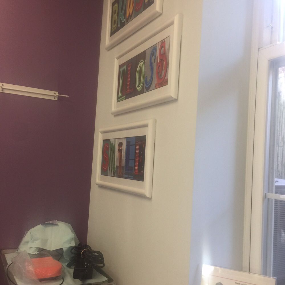 Brownstone Pediatric Dentistry - Nice kid friendly art spread out throughout the office - 'Brush' , 'Floss' , 'Smile' - Pediatric Dentists Near Me - Brooklyn, New York Brownstone Pediatric Dentistry - Nice kid friendly art spread out throughout the office - 'Brush' , 'Floss' , 'Smile' - Pediatric Dentists Near Me - Brooklyn, New York