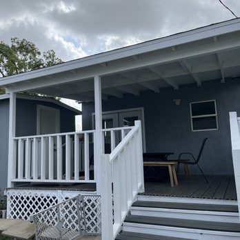OP Construction - New patio wood deck area, love it - General Contractors Near Me
