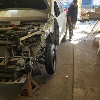 Fields Auto Body - Fields took apart the car and discovered damage that could not be seen from the outside - Body Shops Near Me - Corona, California
