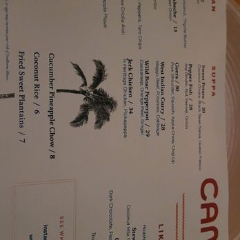 Canje - Menu - Caribbean Near Me - Austin, Texas
