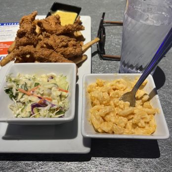 Dave & Buster's Bakersfield - Chicken tenders. More like chicken nuggets. And that mac is a $7 children's plate..same size as my coleslaw. Not worth it one bit. - Arcades Near Me - Bakersfield, California Dave & Buster's Bakersfield - Chicken tenders. More like chicken nuggets. And that mac is a $7 children's plate..same size as my coleslaw. Not worth it one bit. - Arcades Near Me - Bakersfield, California
