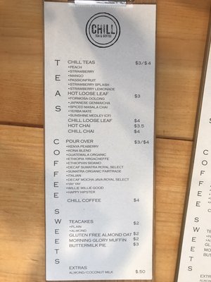 Menu photo 7 Chill Tea and Coffee Brentwood, CA