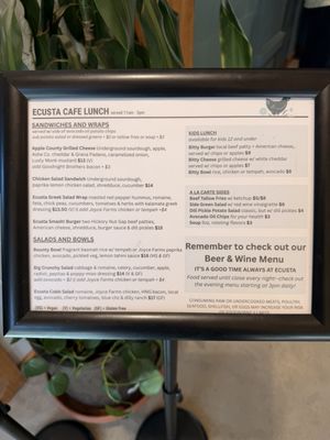 Menu photo 2 Ecusta Market and Cafe Hendersonville, NC Menu photo 2 Ecusta Market and Cafe Hendersonville, NC