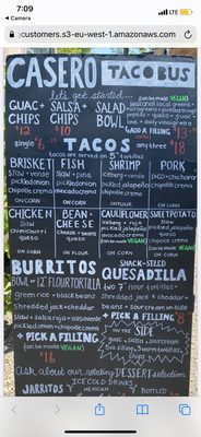 Menu photo 1 Casero Bus Taco Sauble Beach, ON Menu photo 1 Casero Bus Taco Sauble Beach, ON