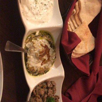 Rayhoon Persian Eatery - Rayhoon Trio Sampler - Persian/Iranian Near Me - Burlington, Ontario