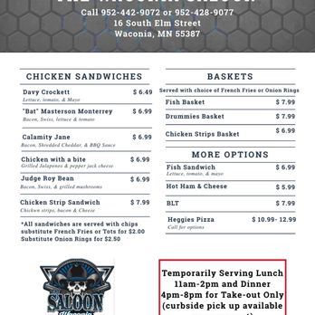 Waconia Saloon - Menu and specials, yummy - Dive Bars Near Me - Waconia, Minnesota Waconia Saloon - Menu and specials, yummy - Dive Bars Near Me - Waconia, Minnesota