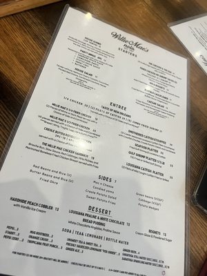 Menu photo 7 Willie Mae’s NOLA New Orleans, LA Menu photo 7 Willie Mae’s NOLA New Orleans, LA