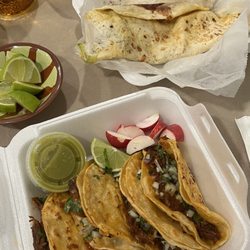 La Poblanita - Birria tacos and vegetarian quesadillas