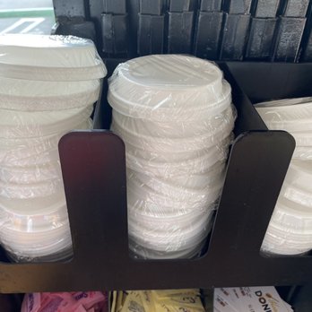 Honey Donuts - Wrapped lids for cleanliness. - Donuts Near Me - Los Angeles, California Honey Donuts - Wrapped lids for cleanliness. - Donuts Near Me - Los Angeles, California