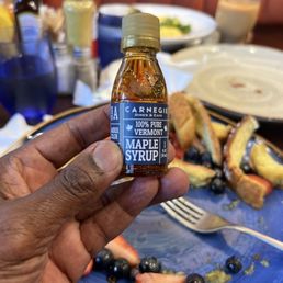Maple syrup.
