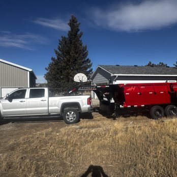 Frontier Home Services - 15 Yard dumpster with a a full opening rear door for convenient walk in loading. - Dumpster Rental Near Me Frontier Home Services - 15 Yard dumpster with a a full opening rear door for convenient walk in loading. - Dumpster Rental Near Me