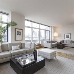 The Grand Tier Luxury Apartments - Glenwood - The living space in a luxury NYC apartment at The Grand Tier in Upper West Side Manhattan