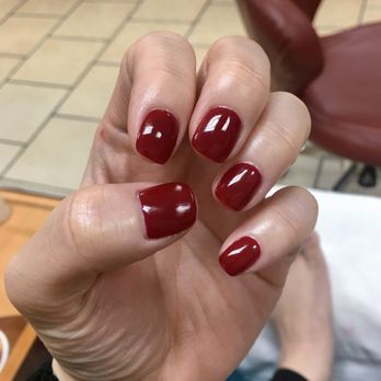 Royal Nails - Cherry berry gel color - Nail Salons Near Me - Citrus Heights, California