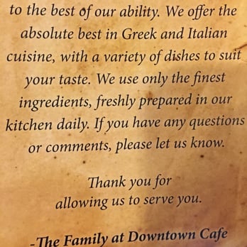 Downtown Cafe - Italian Near Me - Hartwell, Georgia Downtown Cafe - Italian Near Me - Hartwell, Georgia