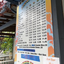 Their menu as of July 17th, 2021 Their menu as of July 17th, 2021