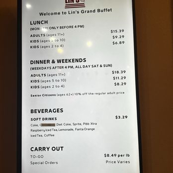 Lin's Grand Buffet - Menu 09/04/2026 - Buffets Near Me - Phoenix, Arizona Lin's Grand Buffet - Menu 09/04/2026 - Buffets Near Me - Phoenix, Arizona