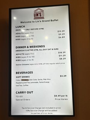 Menu photo 1 Lin's Grand Buffet Phoenix, AZ Menu photo 1 Lin's Grand Buffet Phoenix, AZ