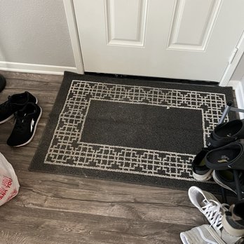 Canyon Crest Views Apartments - Footprints on my front door mat from workers - Apartments Near Me - Riverside, California