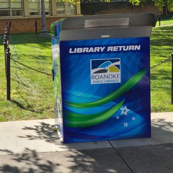 Roanoke Public Library - The Library Return Box just outside the Roanoke Public Library. - Libraries Near Me - Roanoke, Virginia