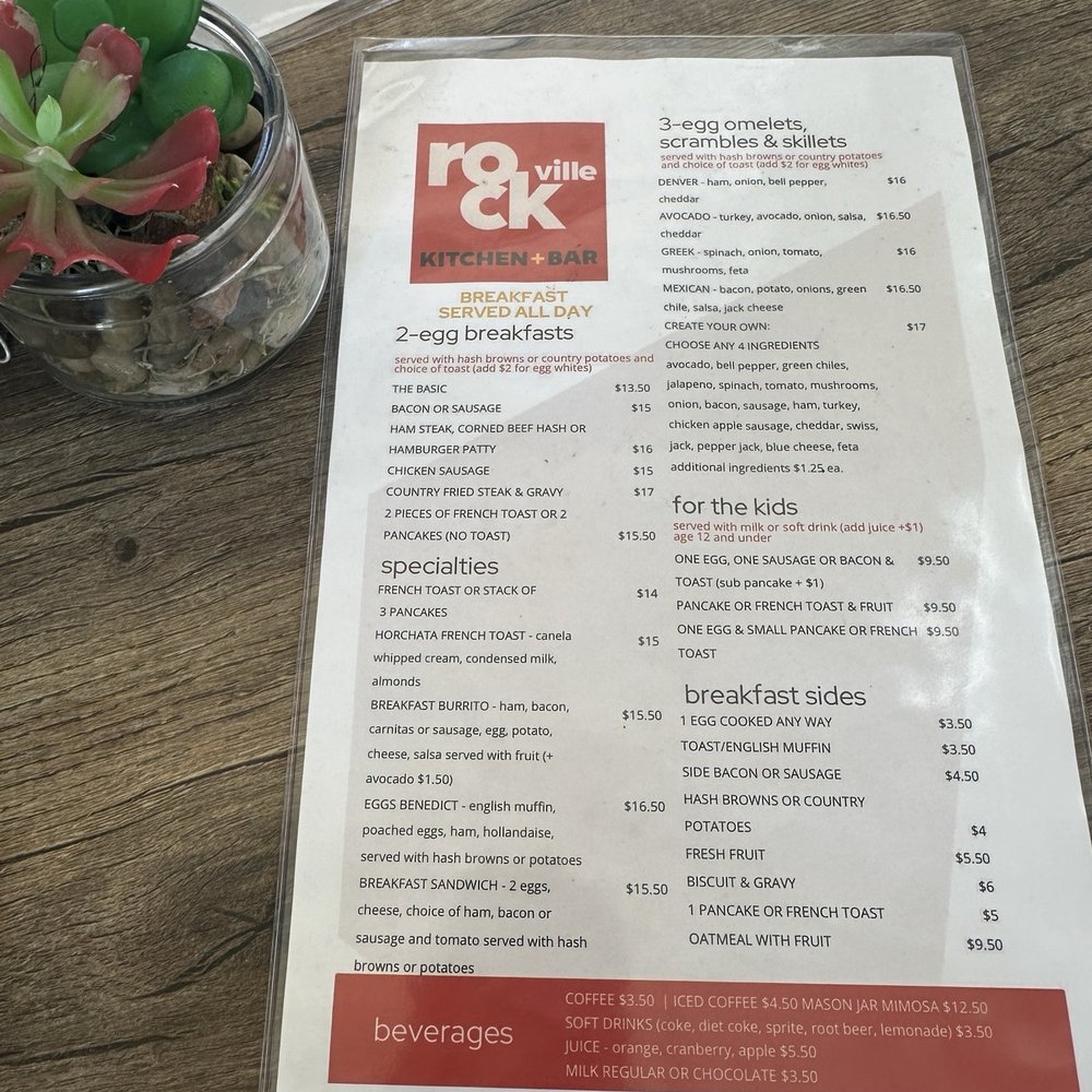 Rockville Kitchen + Bar - menu - Breakfast & Brunch Near Me - Fairfield, California Rockville Kitchen + Bar - menu - Breakfast & Brunch Near Me - Fairfield, California
