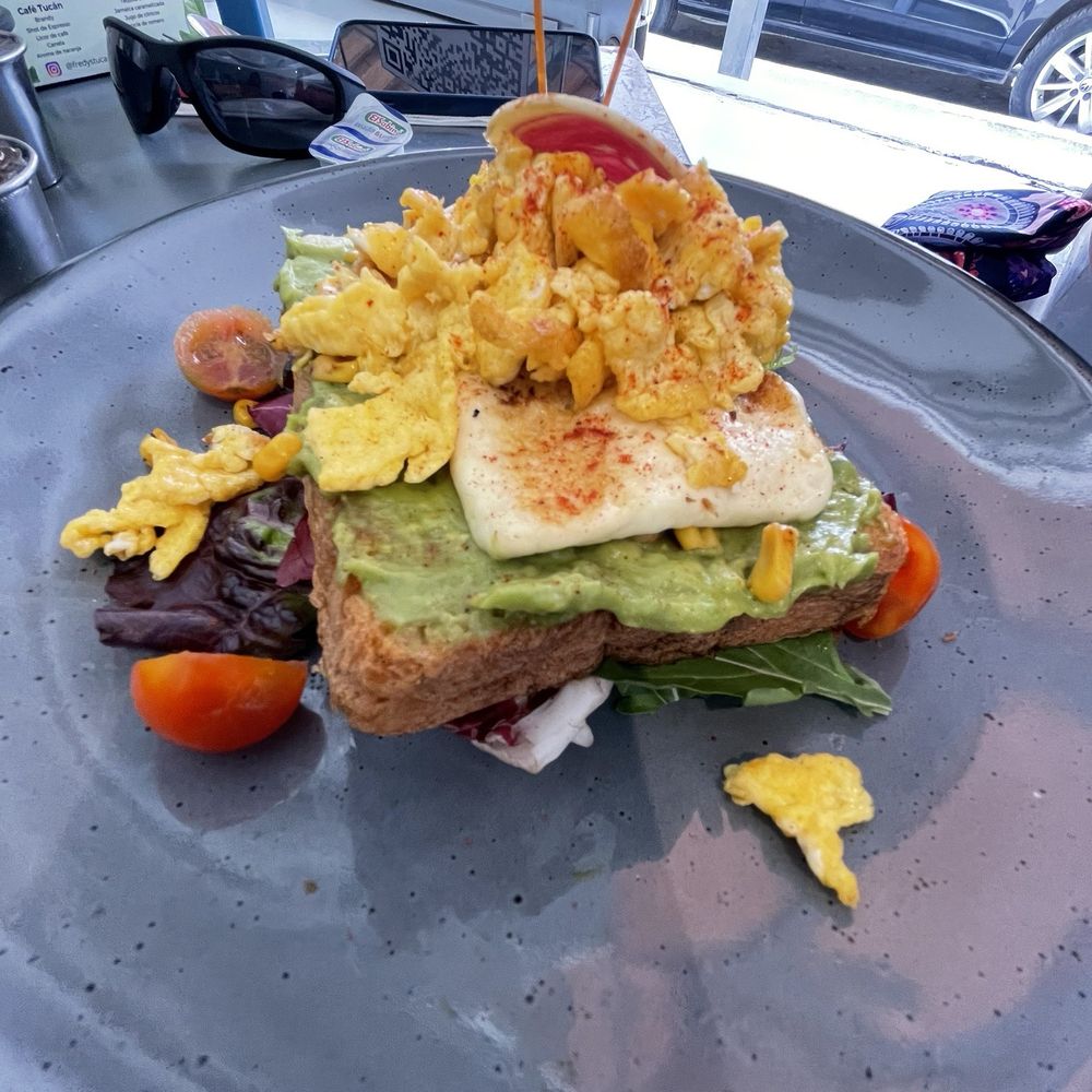 Fredy's Tucan - Avacado toast - choose your egg style - Bars Near Me - Puerto Vallarta, JAL Fredy's Tucan - Avacado toast - choose your egg style - Bars Near Me - Puerto Vallarta, JAL