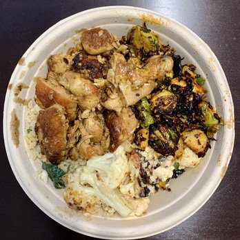 Dig Inn - Charred chicken, cauliflower, and brussel sprouts - New American Near Me - New York, New York Dig Inn - Charred chicken, cauliflower, and brussel sprouts - New American Near Me - New York, New York