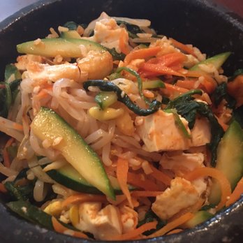 Korean Garden - Tofu bibimbap after i mixed in sauce - Korean Near Me - Williamstown, Massachusetts Korean Garden - Tofu bibimbap after i mixed in sauce - Korean Near Me - Williamstown, Massachusetts
