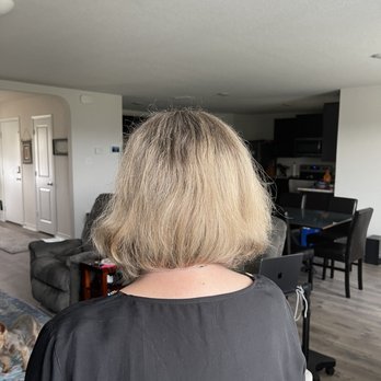 Mandy Lefebvre - Before picture back - Hair Stylists Near Me - Helotes, Texas