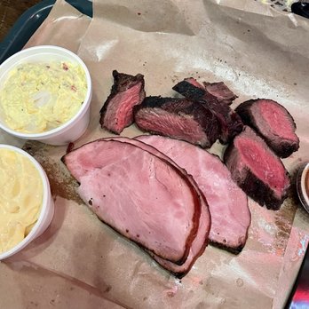 Hard Eight BBQ - Sirloin, ham, Mac'n'Cheese, potato salad. - Barbeque Near Me - The Colony, Texas