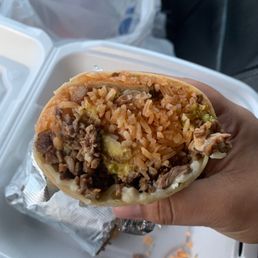 If you are into rice burritos this is the spot for you. Be prepared to bite into 75% rice and barely any meat