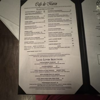 Café De Marco - Menu - Seafood Near Me - Marco Island, Florida