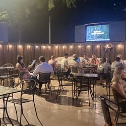 Fire-Spice Chicken & Cocktails - Back patio