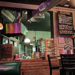 A comfortable destination on a chilly, wet night.