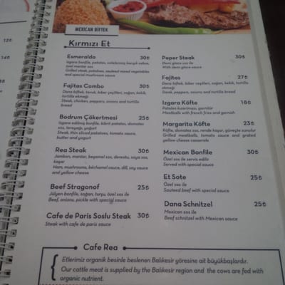 Menu photo 7 Cafe Rea Istanbul, 34 Menu photo 7 Cafe Rea Istanbul, 34