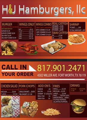 Menu photo 4 H & J Hamburgers Fort Worth, TX