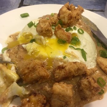 Grom - Biscuit & Gravy with Fried Chicken - Sandwiches Near Me - Jacksonville Beach, Florida Grom - Biscuit & Gravy with Fried Chicken - Sandwiches Near Me - Jacksonville Beach, Florida