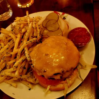 Red Rooster Harlem - My sister's Double Smashed Cheeseburger - 5/9/2026 - American Near Me - New York, New York Red Rooster Harlem - My sister's Double Smashed Cheeseburger - 5/9/2026 - American Near Me - New York, New York