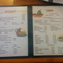 Deb's Gas Bar & Restaurant - Current menu