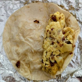 Mr Chingon - Potato, Bacon, and Egg Taco opened up - Food Trucks Near Me - Dripping Springs, Texas Mr Chingon - Potato, Bacon, and Egg Taco opened up - Food Trucks Near Me - Dripping Springs, Texas