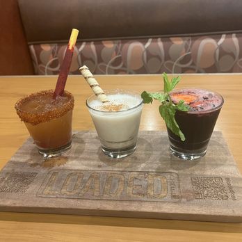 Loaded Cafe Restaurants Lawndale - Agua frescas Trio - Burgers Near Me - Lawndale, California