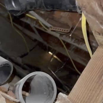 NL Development & Remodeling - Drain line left unconnected by NL's negligent unlicensed plumber - General Contractors Near Me NL Development & Remodeling - Drain line left unconnected by NL's negligent unlicensed plumber - General Contractors Near Me