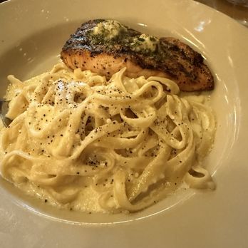 The Pasta Factory - Salmon and fettuccine - Italian Near Me - Columbia, Missouri