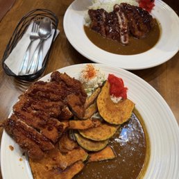 Chicken katsu curry with pumpkin, pork katsu curry Chicken katsu curry with pumpkin, pork katsu curry